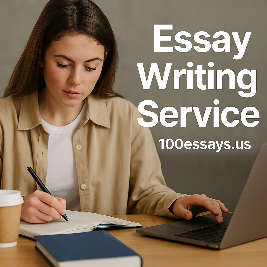 an image of a serious female student focusing on her studies while appreciating essay writing service California